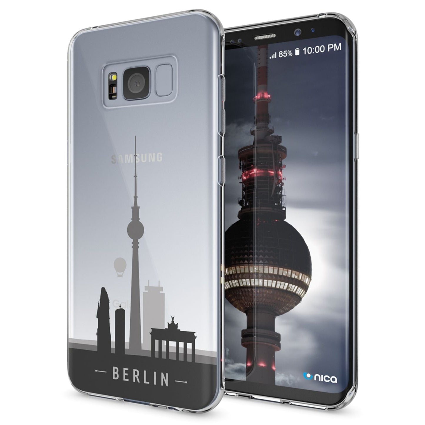 NALIA Handyhülle kompatibel mit Samsung Galaxy S8, Motiv Design Slim Silikon Case Cover, Crystal Schutzhülle Handy-Tasche Dünn, Muster Backcover Bumper Smart-Phone Hülle