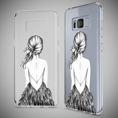 NALIA Handyhülle kompatibel mit Samsung Galaxy S8, Motiv Design Slim Silikon Case Cover, Crystal Schutzhülle Handy-Tasche Dünn, Muster Backcover Bumper Smart-Phone Hülle