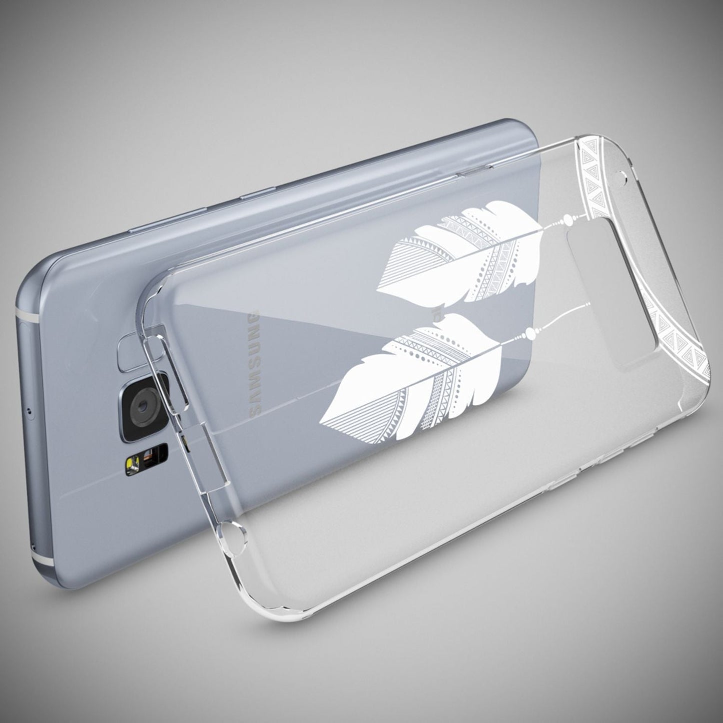 NALIA Handyhülle kompatibel mit Samsung Galaxy S8, Motiv Design Slim Silikon Case Cover, Crystal Schutzhülle Handy-Tasche Dünn, Muster Backcover Bumper Smart-Phone Hülle