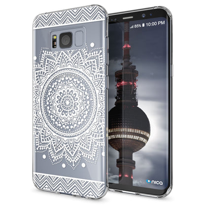 NALIA Handyhülle kompatibel mit Samsung Galaxy S8, Motiv Design Slim Silikon Case Cover, Crystal Schutzhülle Handy-Tasche Dünn, Muster Backcover Bumper Smart-Phone Hülle