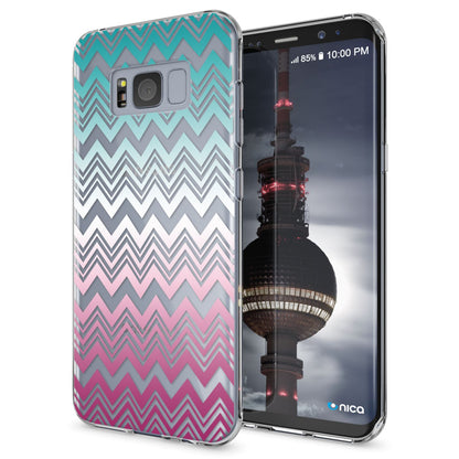 NALIA Handyhülle kompatibel mit Samsung Galaxy S8, Motiv Design Slim Silikon Case Cover, Crystal Schutzhülle Handy-Tasche Dünn, Muster Backcover Bumper Smart-Phone Hülle
