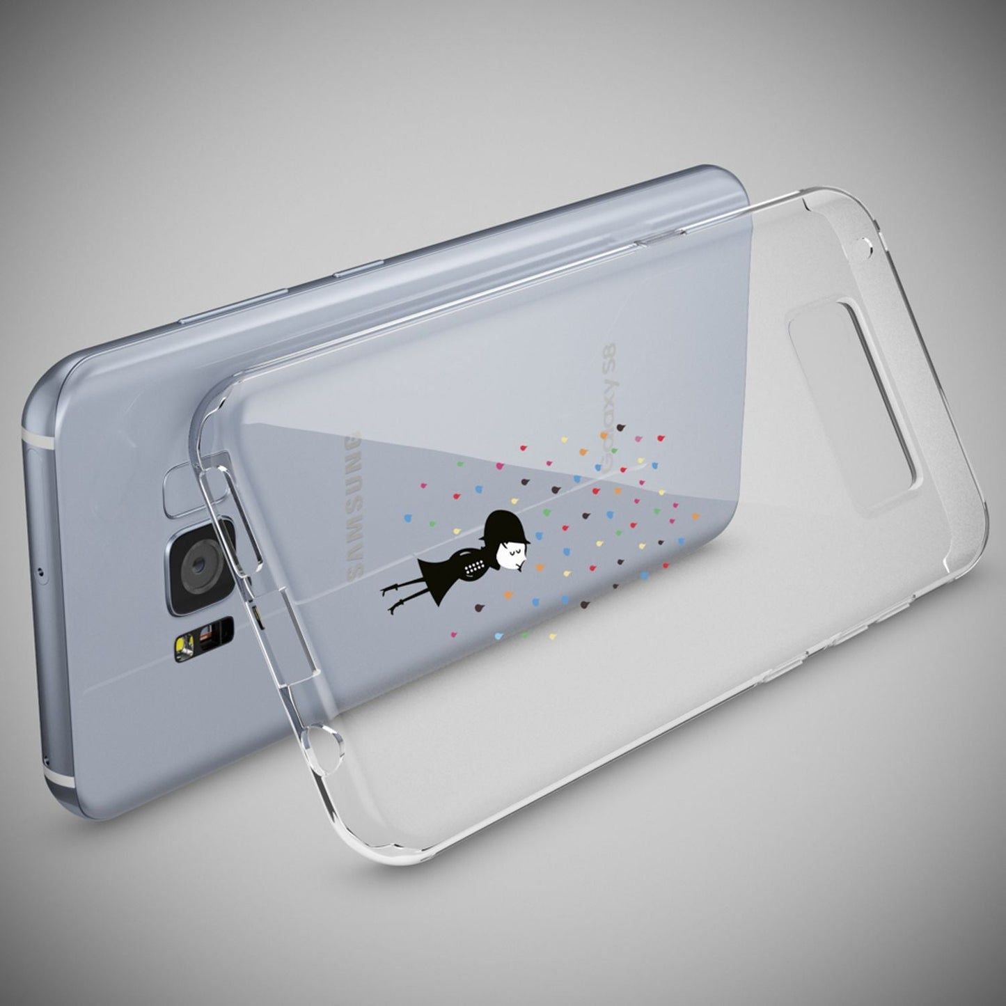 NALIA Handyhülle kompatibel mit Samsung Galaxy S8 Plus, Motiv Design Slim Silikon Case Cover, Crystal Schutzhülle Handy-Tasche Dünn, Muster Backcover Smart-Phone Hülle