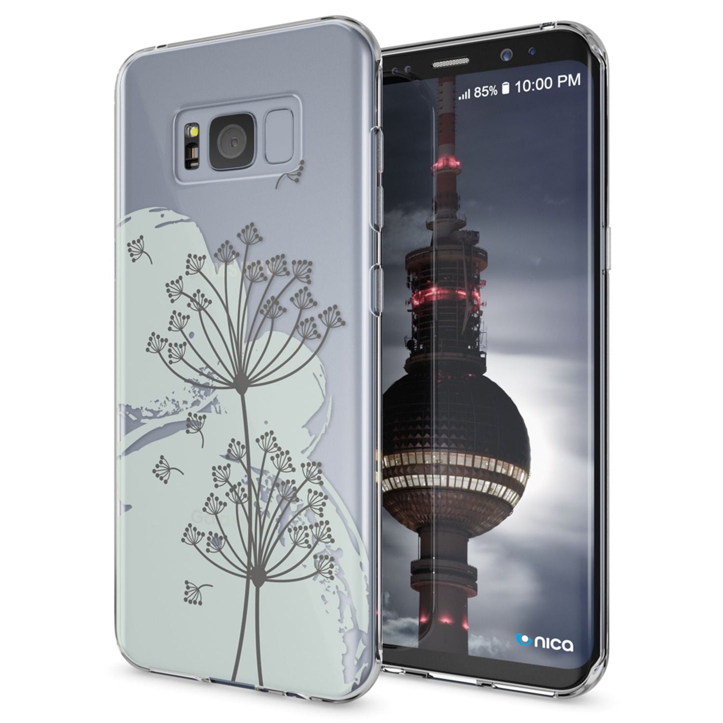 NALIA Handyhülle kompatibel mit Samsung Galaxy S8, Motiv Design Slim Silikon Case Cover, Crystal Schutzhülle Handy-Tasche Dünn, Muster Backcover Bumper Smart-Phone Hülle