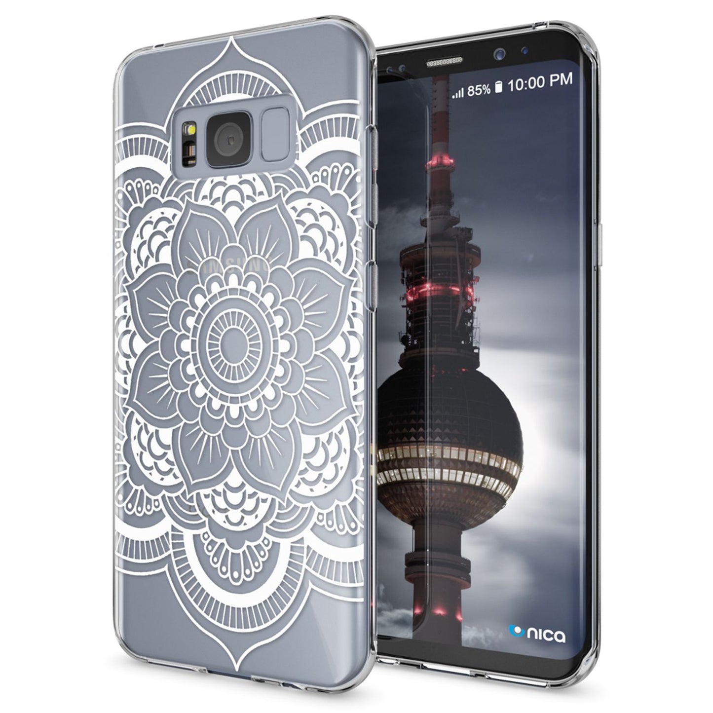 NALIA Handyhülle kompatibel mit Samsung Galaxy S8 Plus, Motiv Design Slim Silikon Case Cover, Crystal Schutzhülle Handy-Tasche Dünn, Muster Backcover Smart-Phone Hülle