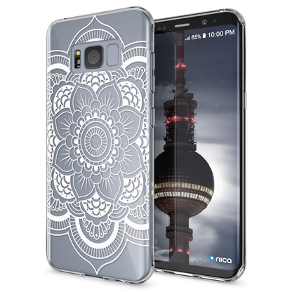 NALIA Handyhülle kompatibel mit Samsung Galaxy S8 Plus, Motiv Design Slim Silikon Case Cover, Crystal Schutzhülle Handy-Tasche Dünn, Muster Backcover Smart-Phone Hülle