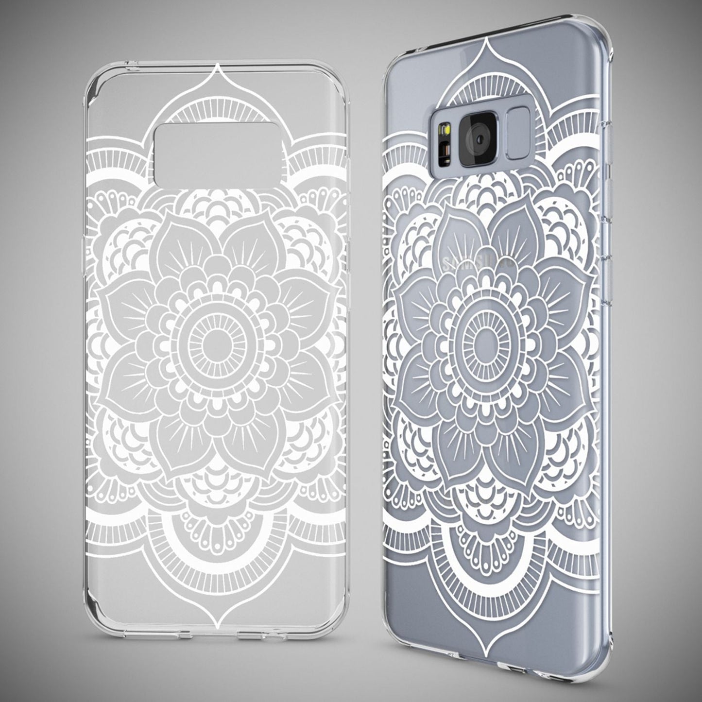 NALIA Handyhülle kompatibel mit Samsung Galaxy S8, Motiv Design Slim Silikon Case Cover, Crystal Schutzhülle Handy-Tasche Dünn, Muster Backcover Bumper Smart-Phone Hülle