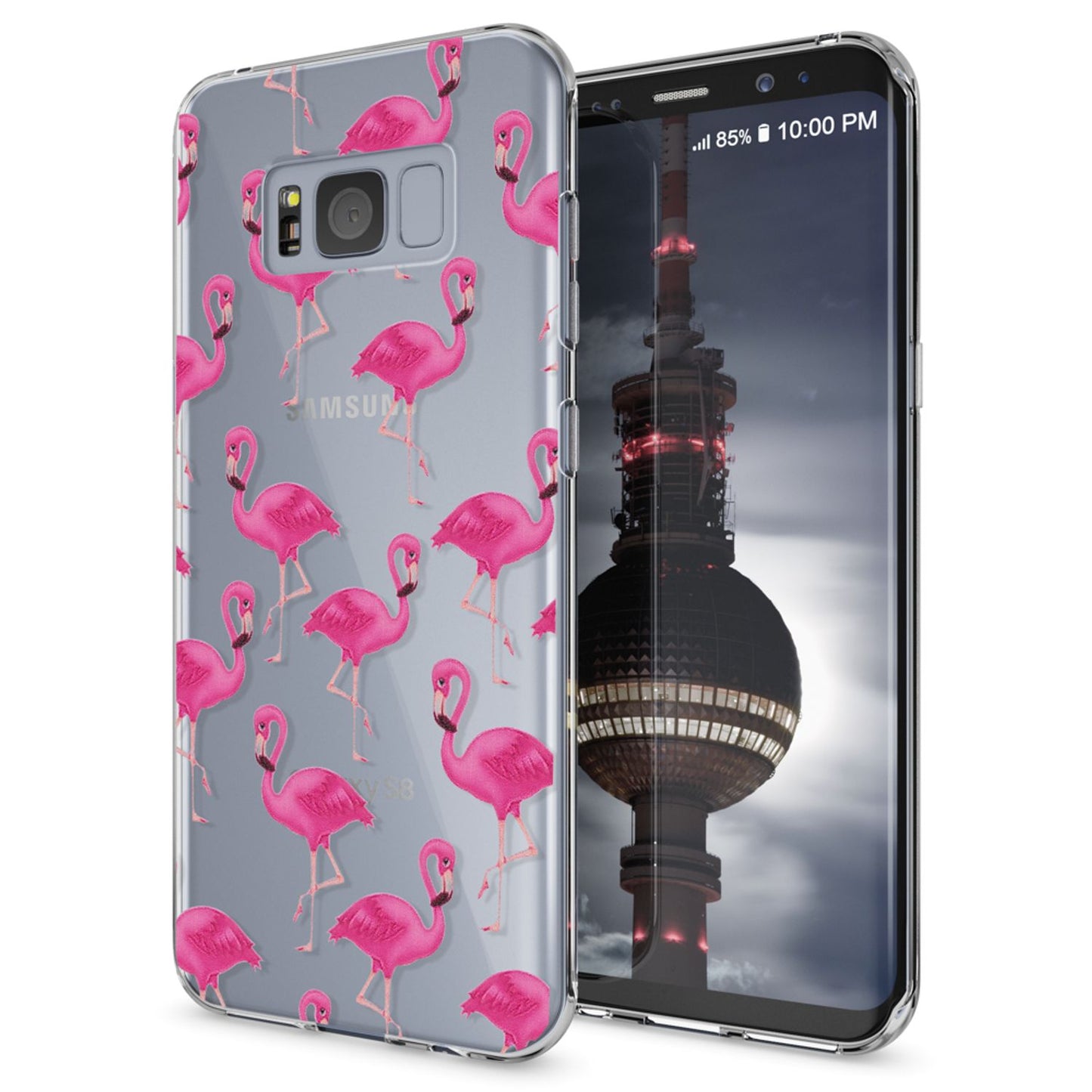 NALIA Handyhülle kompatibel mit Samsung Galaxy S8, Motiv Design Slim Silikon Case Cover, Crystal Schutzhülle Handy-Tasche Dünn, Muster Backcover Bumper Smart-Phone Hülle