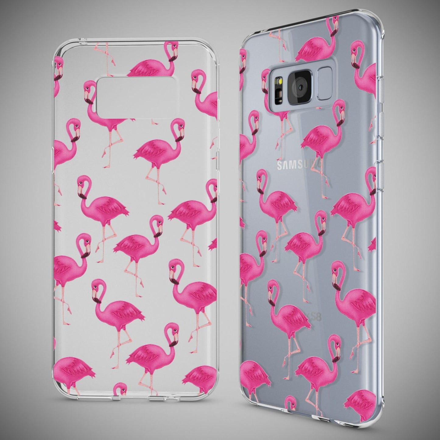 NALIA Handyhülle kompatibel mit Samsung Galaxy S8, Motiv Design Slim Silikon Case Cover, Crystal Schutzhülle Handy-Tasche Dünn, Muster Backcover Bumper Smart-Phone Hülle