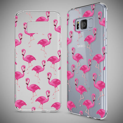 NALIA Handyhülle kompatibel mit Samsung Galaxy S8, Motiv Design Slim Silikon Case Cover, Crystal Schutzhülle Handy-Tasche Dünn, Muster Backcover Bumper Smart-Phone Hülle