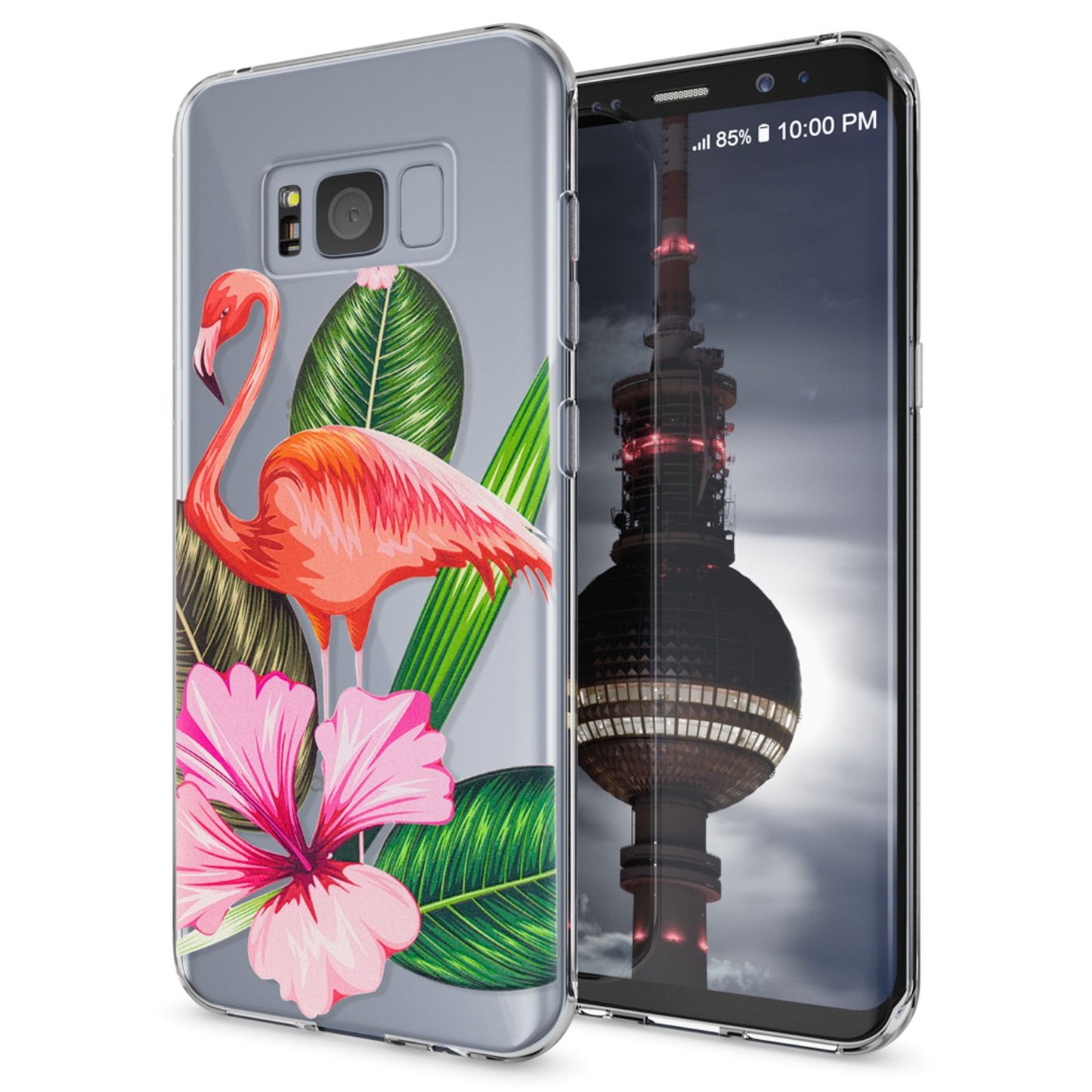 NALIA Handyhülle kompatibel mit Samsung Galaxy S8, Motiv Design Slim Silikon Case Cover, Crystal Schutzhülle Handy-Tasche Dünn, Muster Backcover Bumper Smart-Phone Hülle