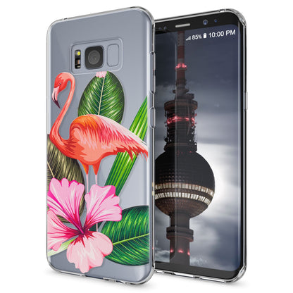 NALIA Handyhülle kompatibel mit Samsung Galaxy S8, Motiv Design Slim Silikon Case Cover, Crystal Schutzhülle Handy-Tasche Dünn, Muster Backcover Bumper Smart-Phone Hülle