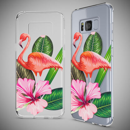 NALIA Handyhülle kompatibel mit Samsung Galaxy S8, Motiv Design Slim Silikon Case Cover, Crystal Schutzhülle Handy-Tasche Dünn, Muster Backcover Bumper Smart-Phone Hülle
