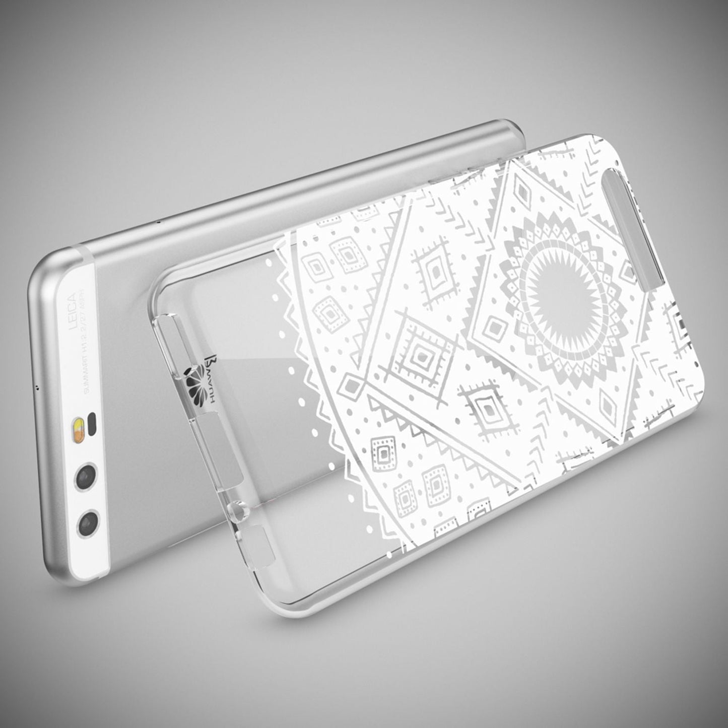 NALIA Handyhülle kompatibel mit Huawei P10, Motiv Design Slim Silikon Case Cover, Crystal Schutzhülle Handy-Tasche Dünn, Muster Etui Backcover Hülle Smart-Phone Bumper