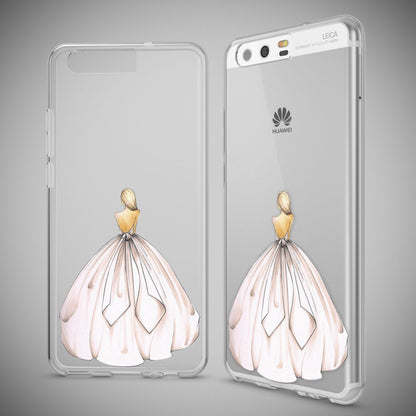 NALIA Handyhülle kompatibel mit Huawei P10, Motiv Design Slim Silikon Case Cover, Crystal Schutzhülle Handy-Tasche Dünn, Muster Etui Backcover Hülle Smart-Phone Bumper