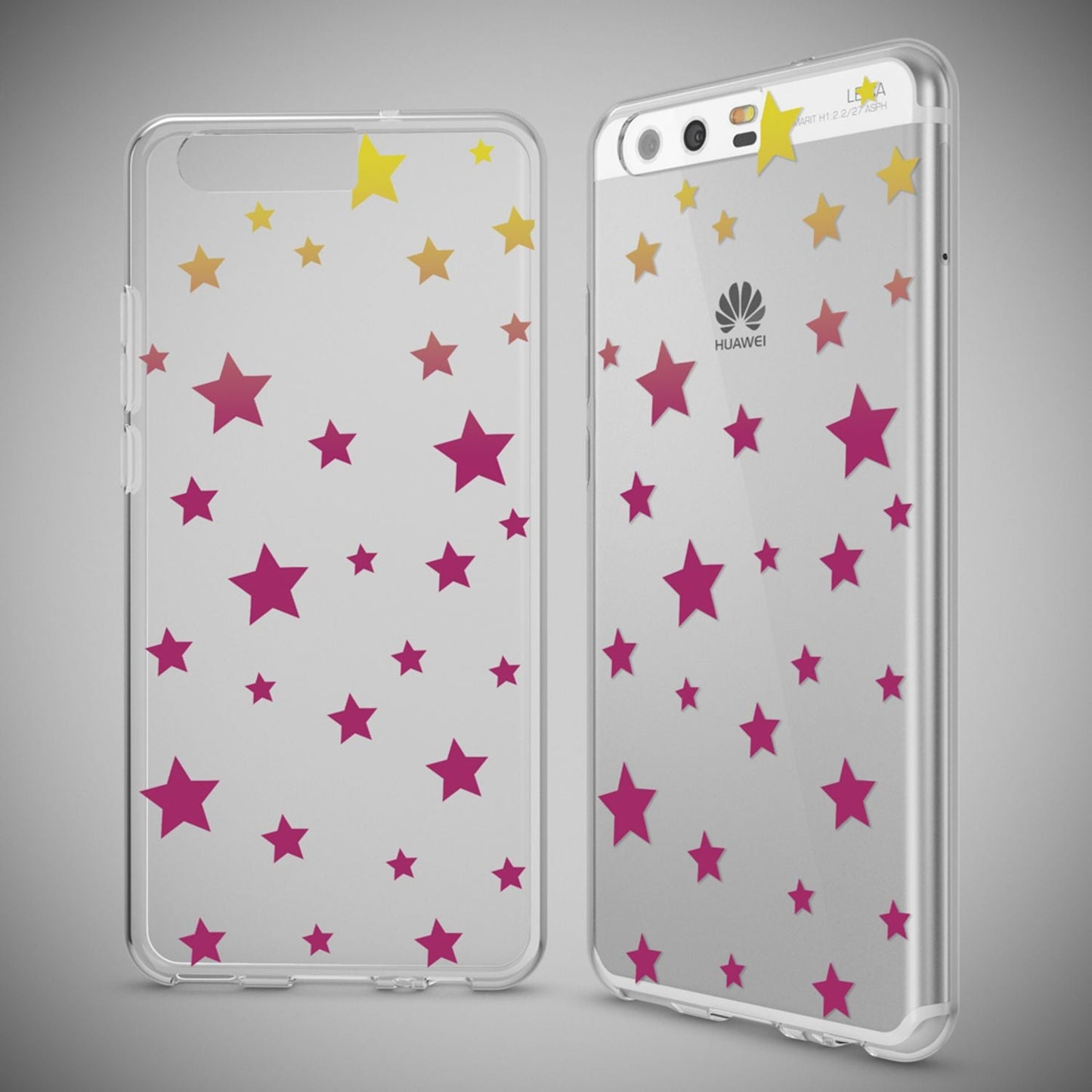 NALIA Handyhülle kompatibel mit Huawei P10, Motiv Design Slim Silikon Case Cover, Crystal Schutzhülle Handy-Tasche Dünn, Muster Etui Backcover Hülle Smart-Phone Bumper