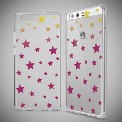 NALIA Handyhülle kompatibel mit Huawei P10, Motiv Design Slim Silikon Case Cover, Crystal Schutzhülle Handy-Tasche Dünn, Muster Etui Backcover Hülle Smart-Phone Bumper