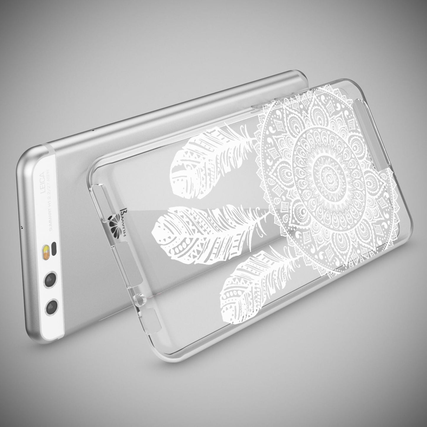 NALIA Handyhülle kompatibel mit Huawei P10, Motiv Design Slim Silikon Case Cover, Crystal Schutzhülle Handy-Tasche Dünn, Muster Etui Backcover Hülle Smart-Phone Bumper
