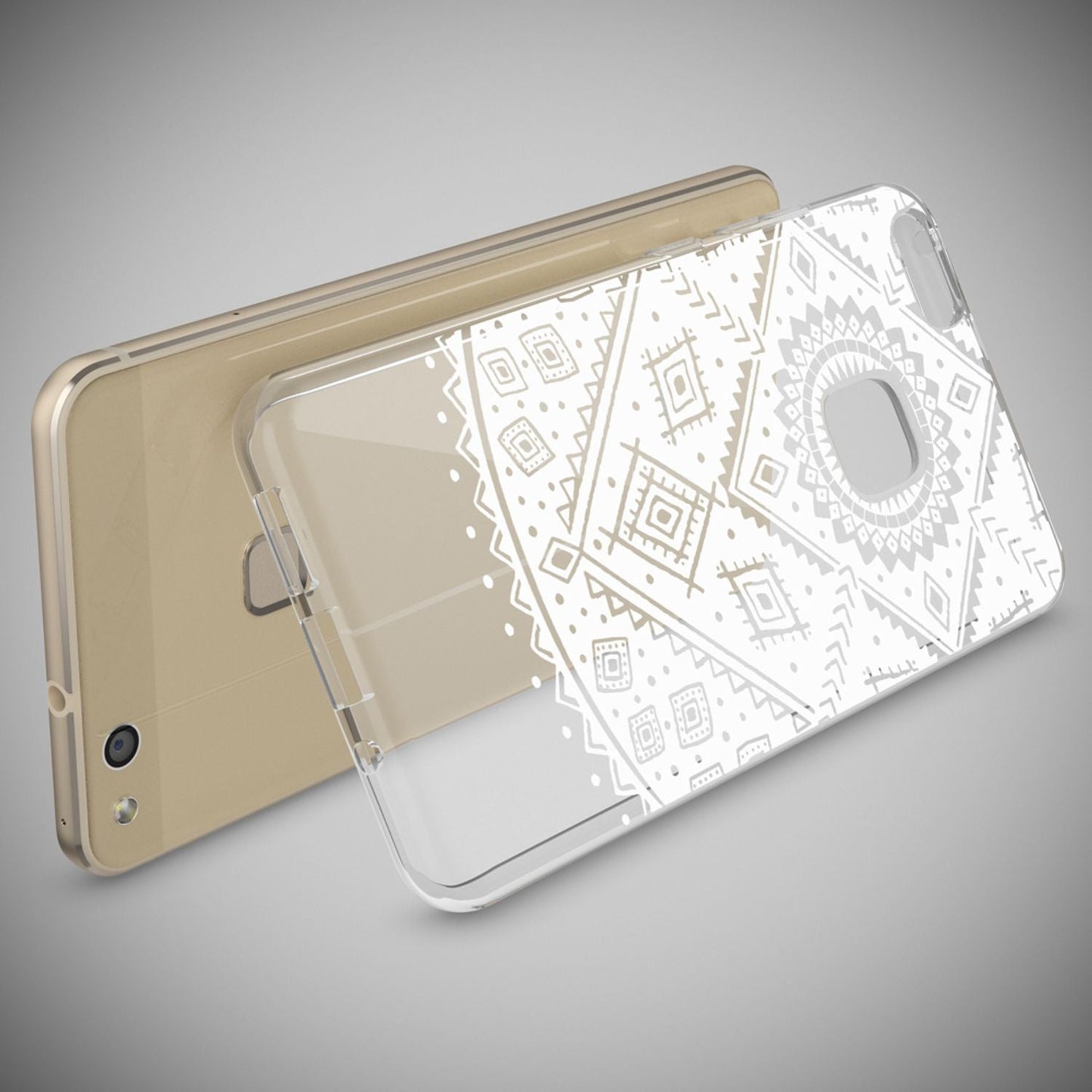 NALIA Handyhülle kompatibel mit Huawei P10 Lite, Motiv Design Slim Silikon Case Cover, Crystal Schutzhülle Handy-Tasche Dünn, Muster Backcover Skin Smart-Phone Hülle