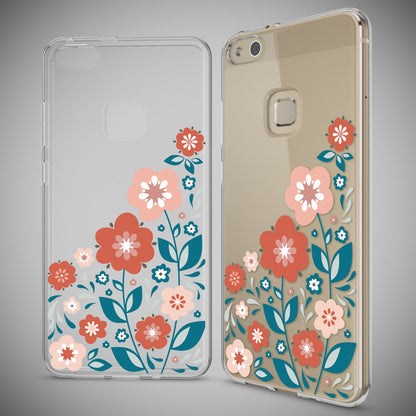 NALIA Handyhülle kompatibel mit Huawei P10 Lite, Motiv Design Slim Silikon Case Cover, Crystal Schutzhülle Handy-Tasche Dünn, Muster Backcover Skin Smart-Phone Hülle