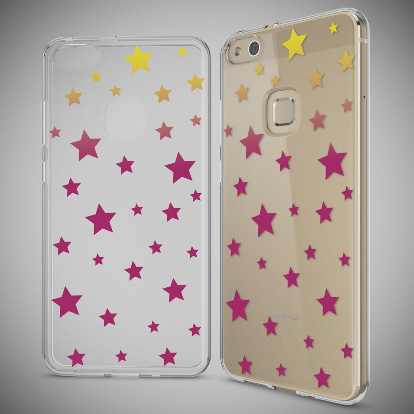 NALIA Handyhülle kompatibel mit Huawei P10 Lite, Motiv Design Slim Silikon Case Cover, Crystal Schutzhülle Handy-Tasche Dünn, Muster Backcover Skin Smart-Phone Hülle