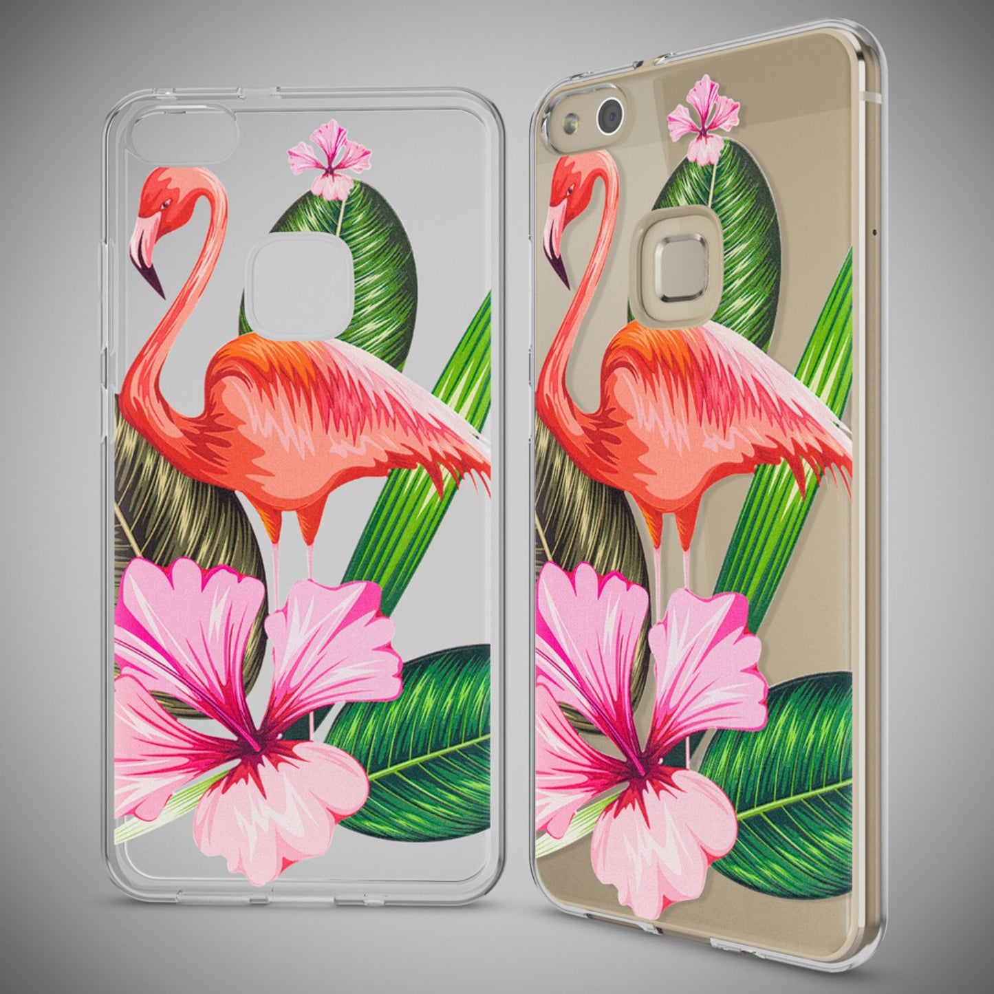 NALIA Handyhülle kompatibel mit Huawei P10 Lite, Motiv Design Slim Silikon Case Cover, Crystal Schutzhülle Handy-Tasche Dünn, Muster Backcover Skin Smart-Phone Hülle