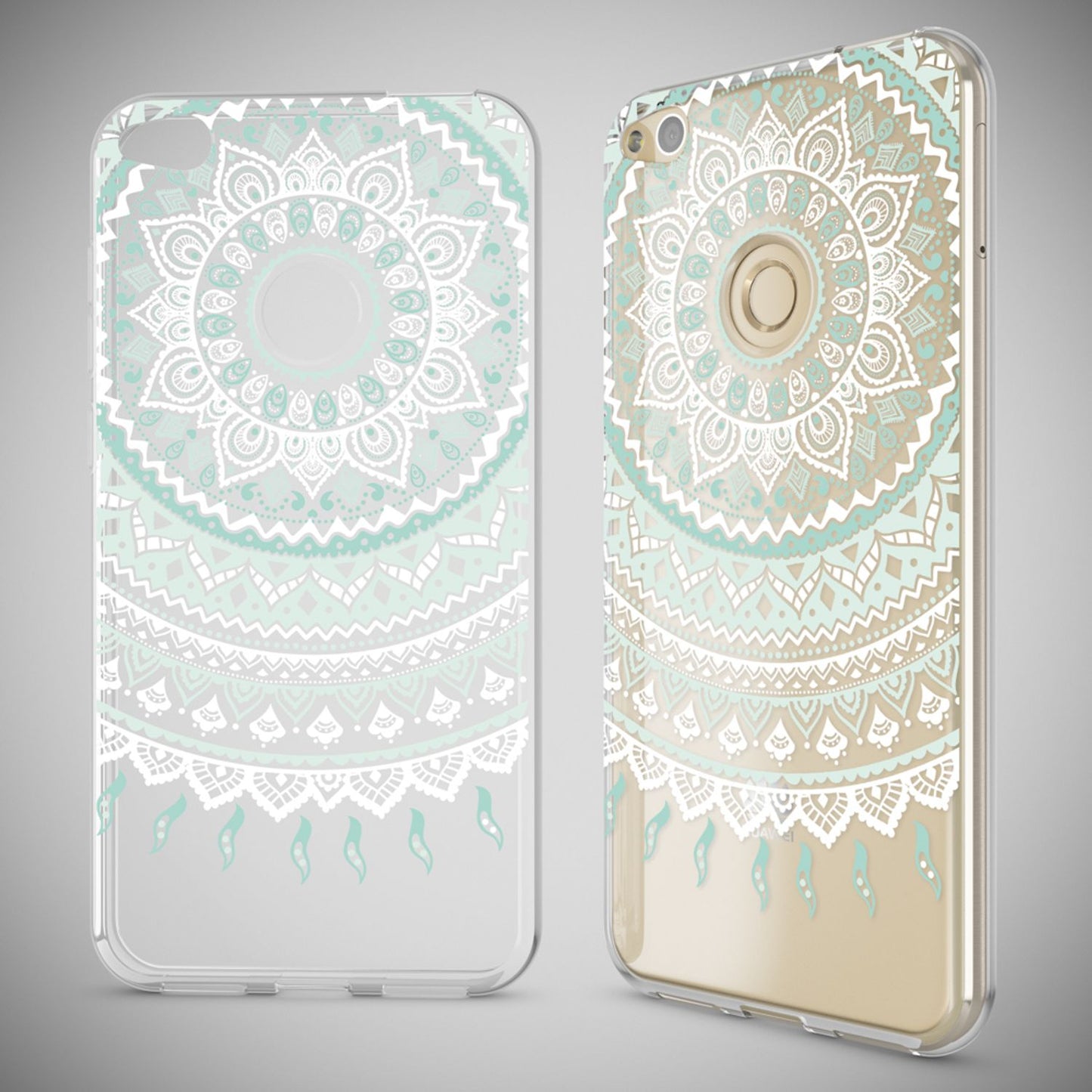 NALIA Handyhülle kompatibel mit Huawei P8 Lite 2017, Motiv Design Slim Silikon Case Cover, Crystal Schutzhülle Handy-Tasche Dünn, Muster Etui Backcover Smart-Phone Hülle