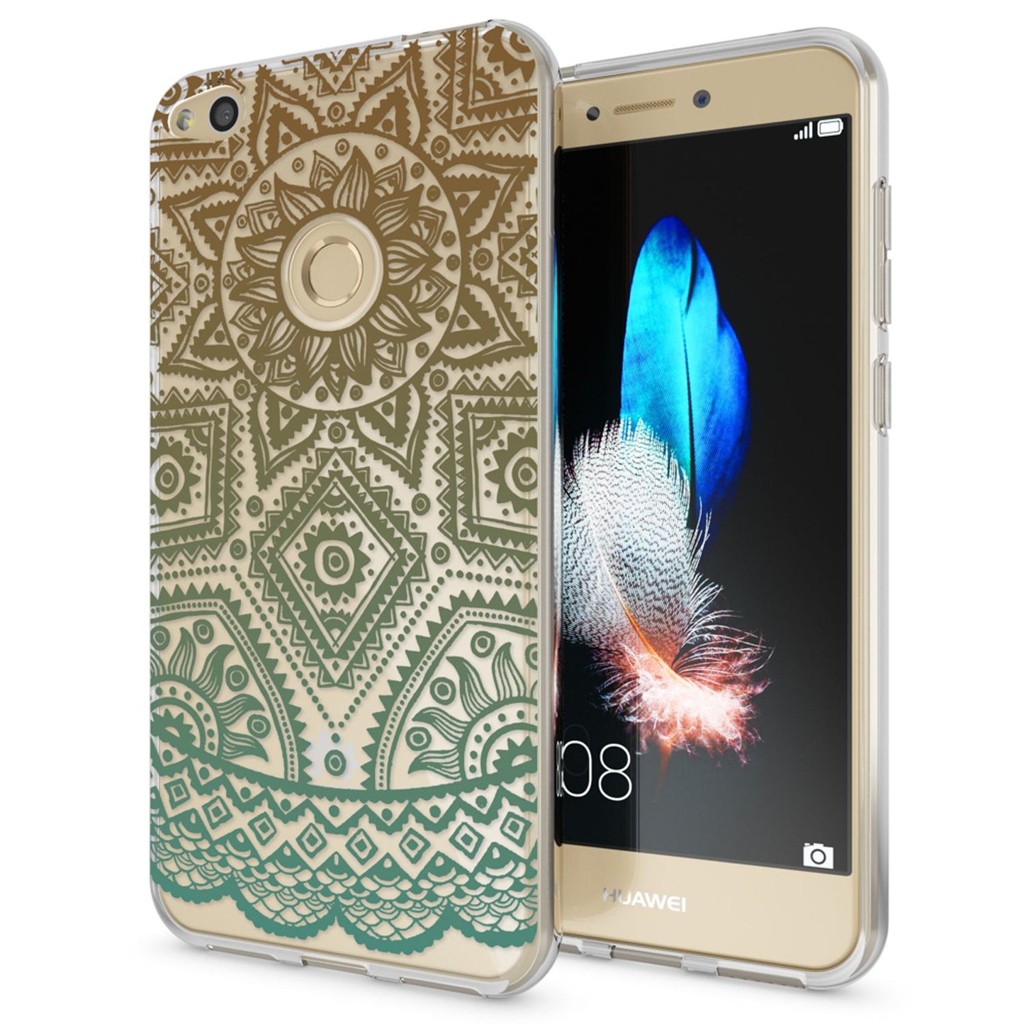 NALIA Handyhülle kompatibel mit Huawei P8 Lite 2017, Motiv Design Slim Silikon Case Cover, Crystal Schutzhülle Handy-Tasche Dünn, Muster Etui Backcover Smart-Phone Hülle
