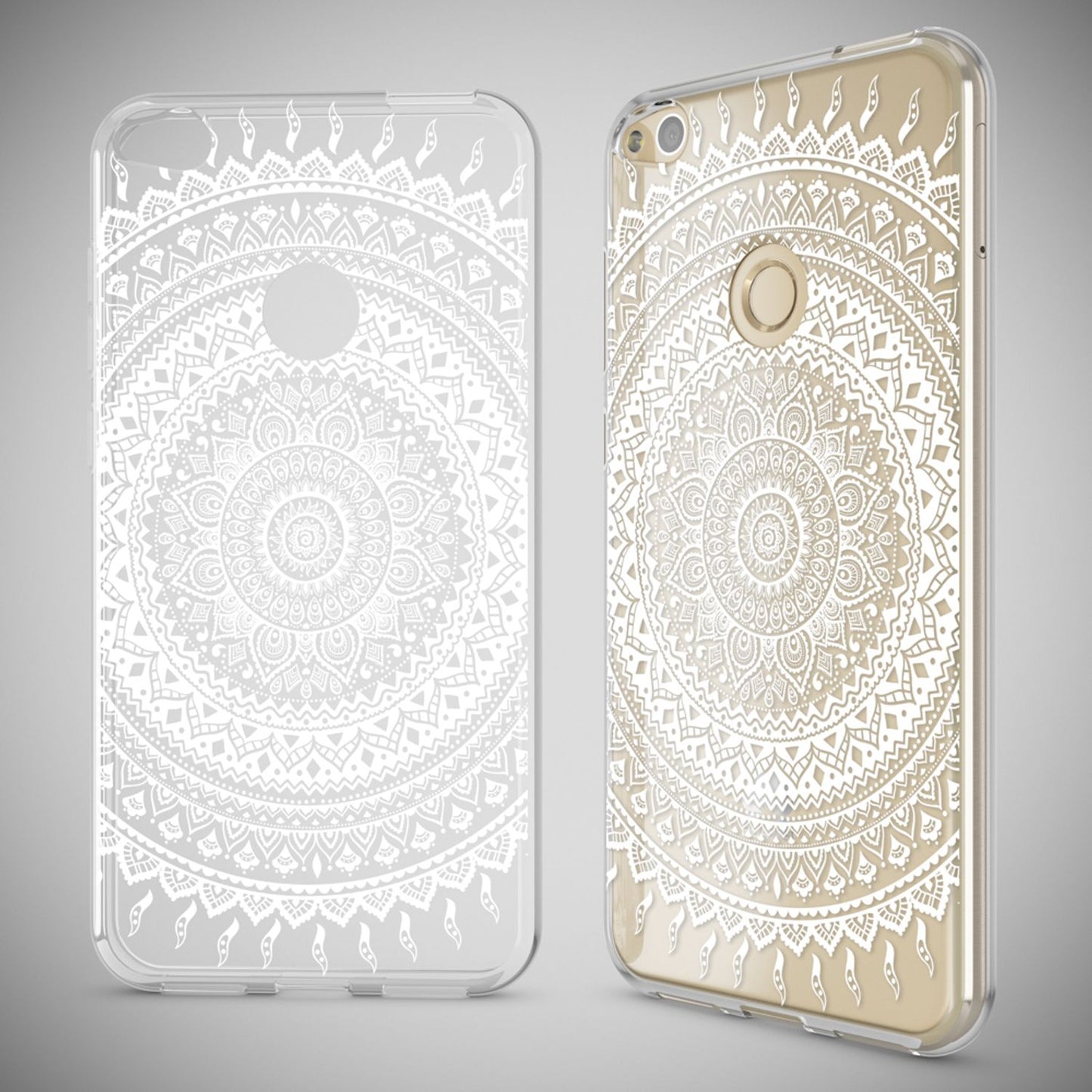 NALIA Handyhülle kompatibel mit Huawei P8 Lite 2017, Motiv Design Slim Silikon Case Cover, Crystal Schutzhülle Handy-Tasche Dünn, Muster Etui Backcover Smart-Phone Hülle
