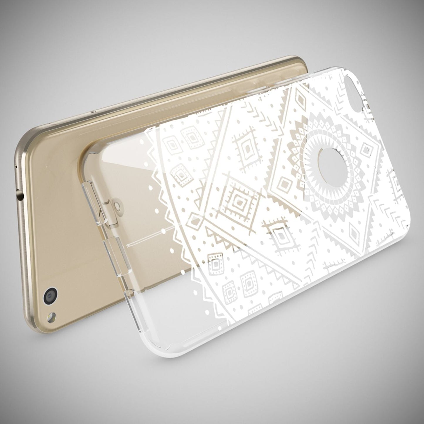 NALIA Handyhülle kompatibel mit Huawei P8 Lite 2017, Motiv Design Slim Silikon Case Cover, Crystal Schutzhülle Handy-Tasche Dünn, Muster Etui Backcover Smart-Phone Hülle