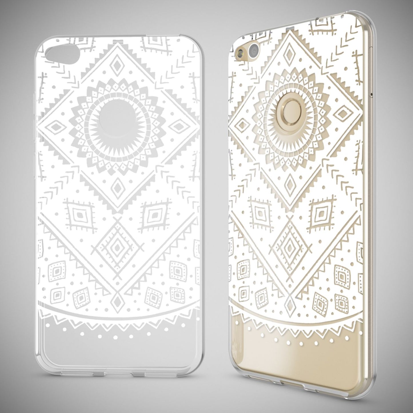NALIA Handyhülle kompatibel mit Huawei P8 Lite 2017, Motiv Design Slim Silikon Case Cover, Crystal Schutzhülle Handy-Tasche Dünn, Muster Etui Backcover Smart-Phone Hülle