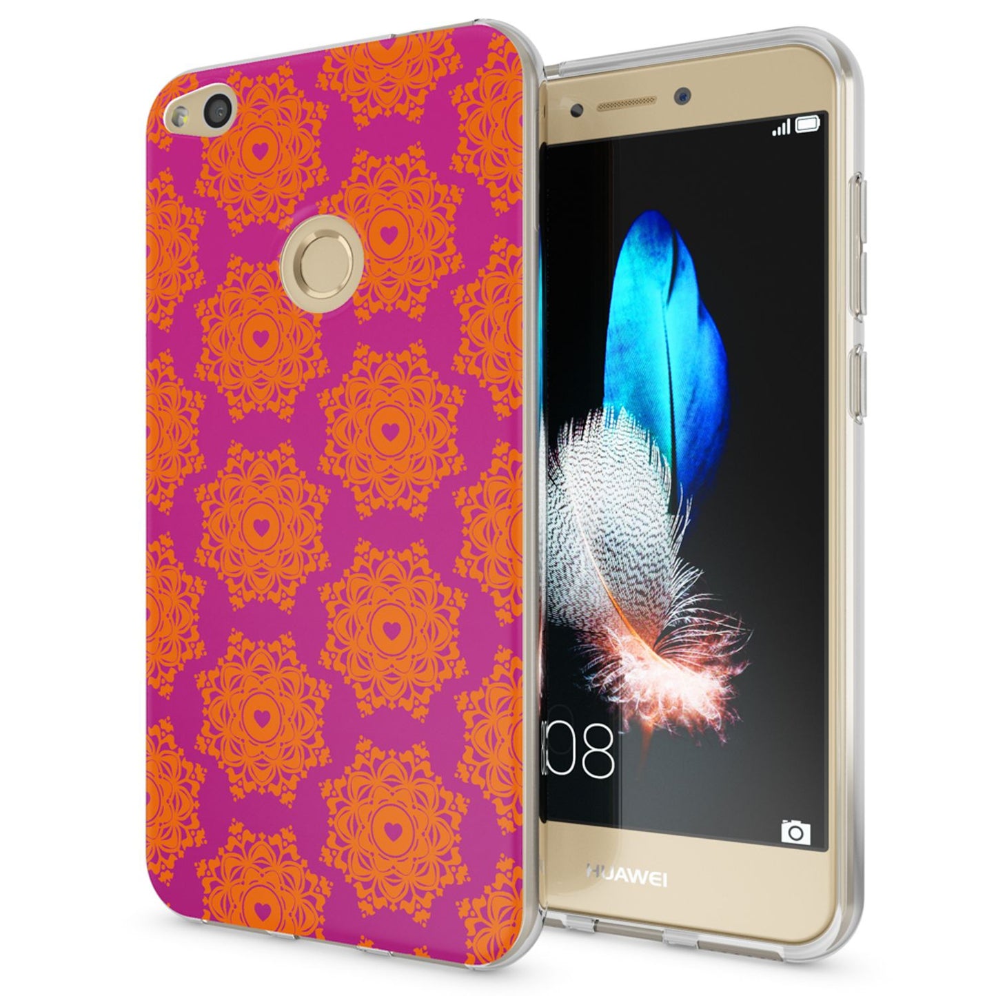 NALIA Handyhülle kompatibel mit Huawei P8 Lite 2017, Motiv Design Slim Silikon Case Cover, Crystal Schutzhülle Handy-Tasche Dünn, Muster Etui Backcover Smart-Phone Hülle