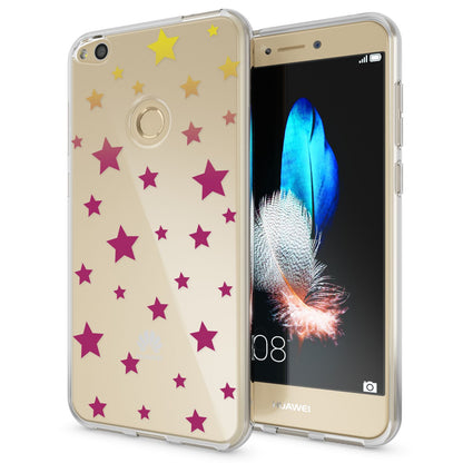 NALIA Handyhülle kompatibel mit Huawei P8 Lite 2017, Motiv Design Slim Silikon Case Cover, Crystal Schutzhülle Handy-Tasche Dünn, Muster Etui Backcover Smart-Phone Hülle