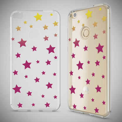 NALIA Handyhülle kompatibel mit Huawei P8 Lite 2017, Motiv Design Slim Silikon Case Cover, Crystal Schutzhülle Handy-Tasche Dünn, Muster Etui Backcover Smart-Phone Hülle