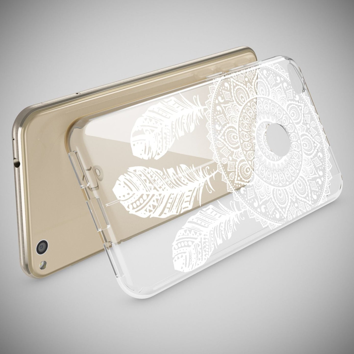 NALIA Handyhülle kompatibel mit Huawei P8 Lite 2017, Motiv Design Slim Silikon Case Cover, Crystal Schutzhülle Handy-Tasche Dünn, Muster Etui Backcover Smart-Phone Hülle