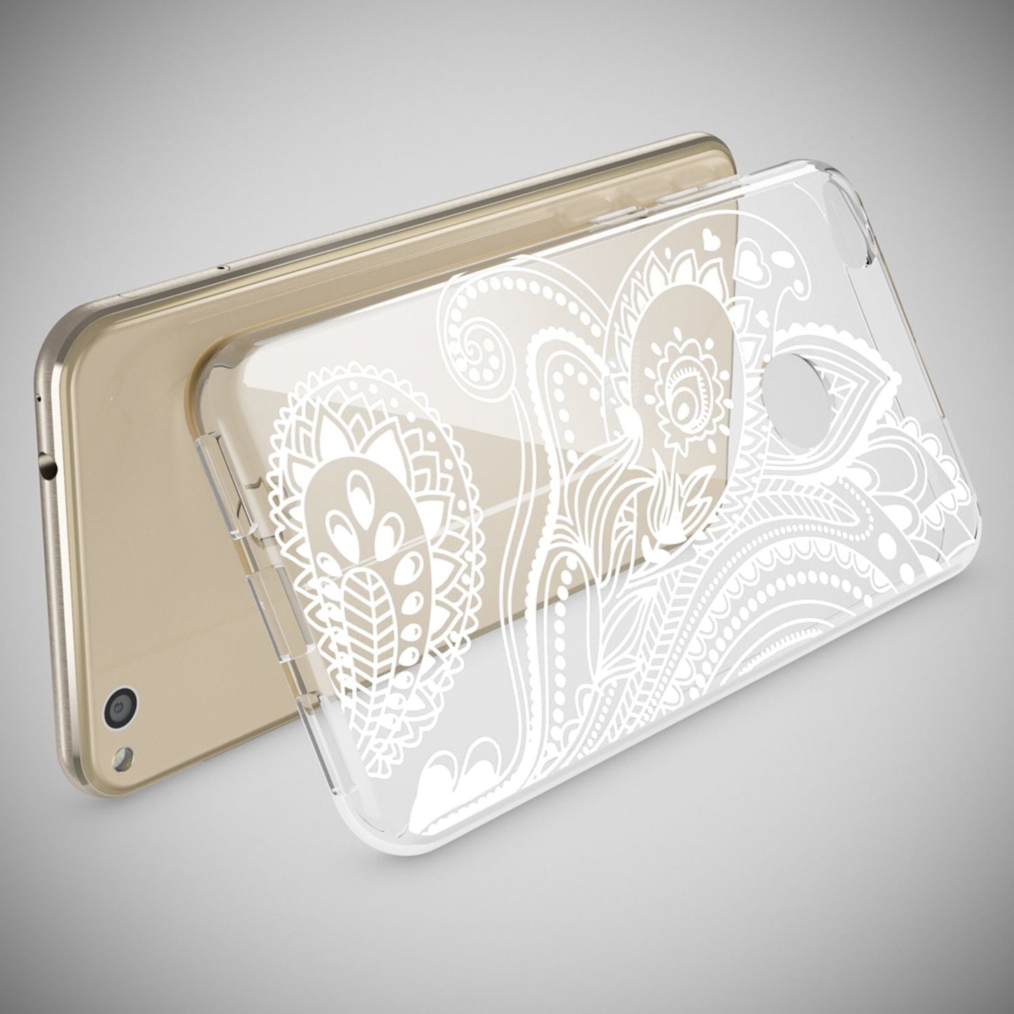 NALIA Handyhülle kompatibel mit Huawei P8 Lite 2017, Motiv Design Slim Silikon Case Cover, Crystal Schutzhülle Handy-Tasche Dünn, Muster Etui Backcover Smart-Phone Hülle