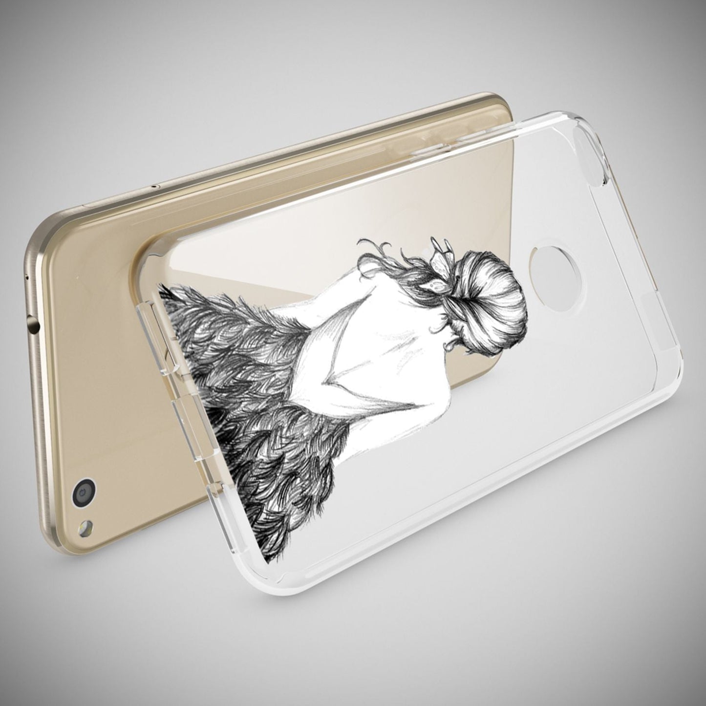NALIA Handyhülle kompatibel mit Huawei P8 Lite 2017, Motiv Design Slim Silikon Case Cover, Crystal Schutzhülle Handy-Tasche Dünn, Muster Etui Backcover Smart-Phone Hülle