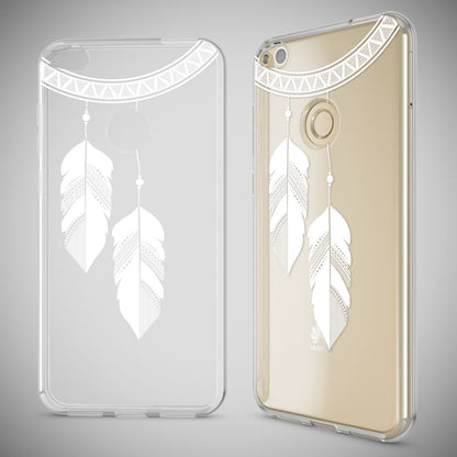 NALIA Handyhülle kompatibel mit Huawei P8 Lite 2017, Motiv Design Slim Silikon Case Cover, Crystal Schutzhülle Handy-Tasche Dünn, Muster Etui Backcover Smart-Phone Hülle