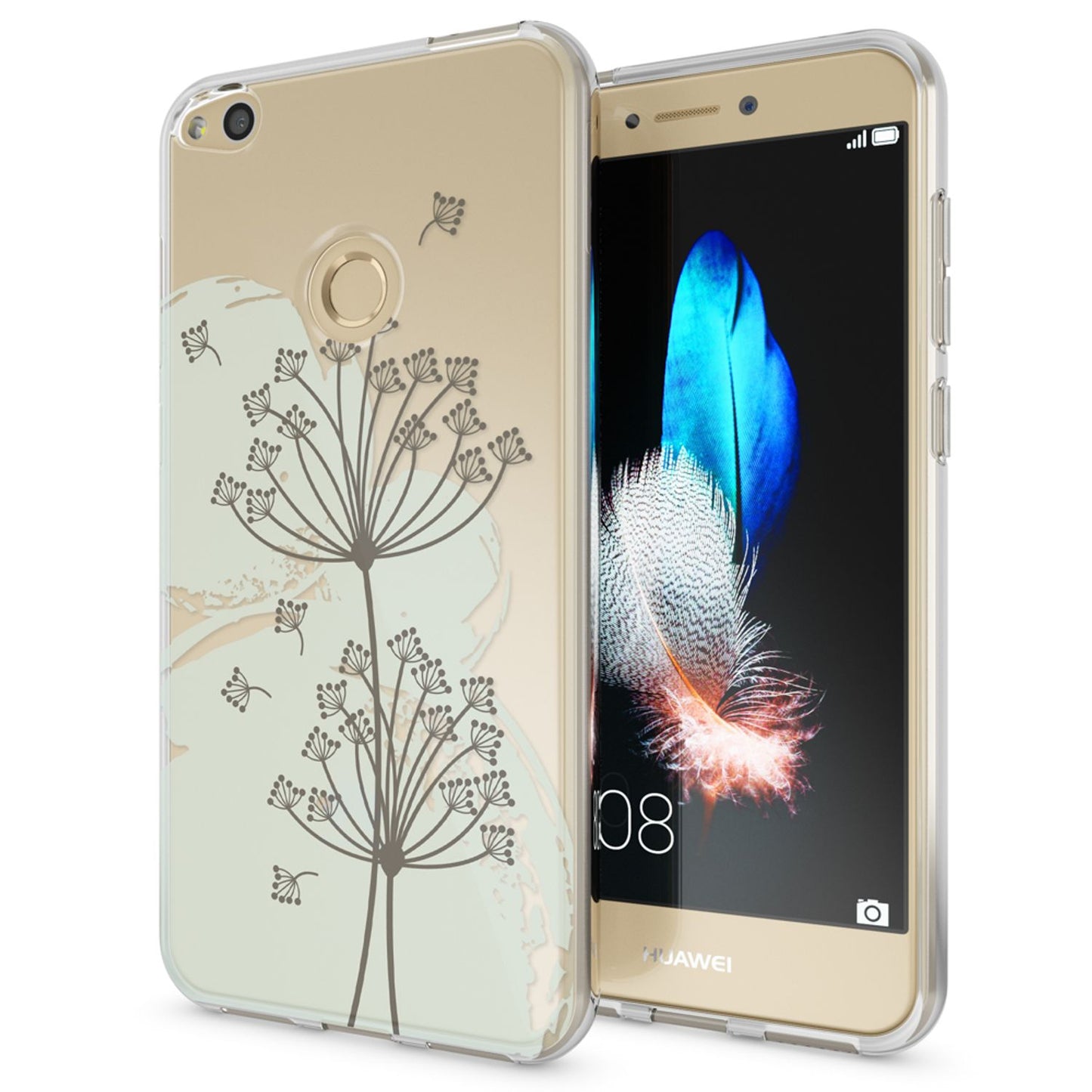 NALIA Handyhülle kompatibel mit Huawei P8 Lite 2017, Motiv Design Slim Silikon Case Cover, Crystal Schutzhülle Handy-Tasche Dünn, Muster Etui Backcover Smart-Phone Hülle