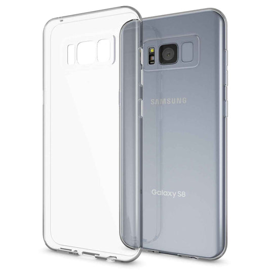 NALIA Transparente Silikonhülle für Samsung Galaxy S8 – Anti-Gelb & Rutschfest – GLAZE (Handyhülle Kristallklar, Schlank & Stoßfest) – Marke aus Berlin