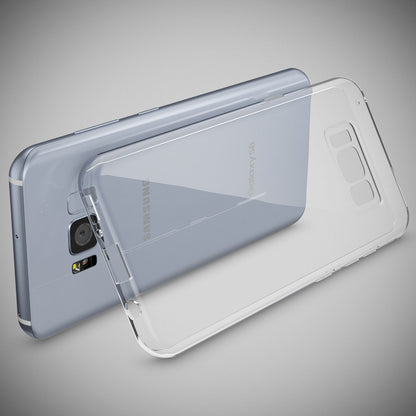 NALIA Transparente Silikonhülle für Samsung Galaxy S8 – Anti-Gelb & Rutschfest – GLAZE (Handyhülle Kristallklar, Schlank & Stoßfest) – Marke aus Berlin