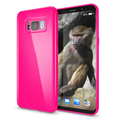 NALIA Handyhülle kompatibel mit Samsung Galaxy S8, Jelly Case Schutzhülle Ultra-Slim Silikon Back-Cover, Dünne Gummi Hülle Handy-Tasche Schale, Smart-Phone Bumper Skin Etui
