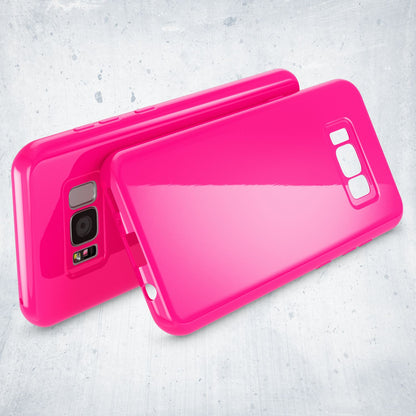 NALIA Handyhülle kompatibel mit Samsung Galaxy S8, Jelly Case Schutzhülle Ultra-Slim Silikon Back-Cover, Dünne Gummi Hülle Handy-Tasche Schale, Smart-Phone Bumper Skin Etui