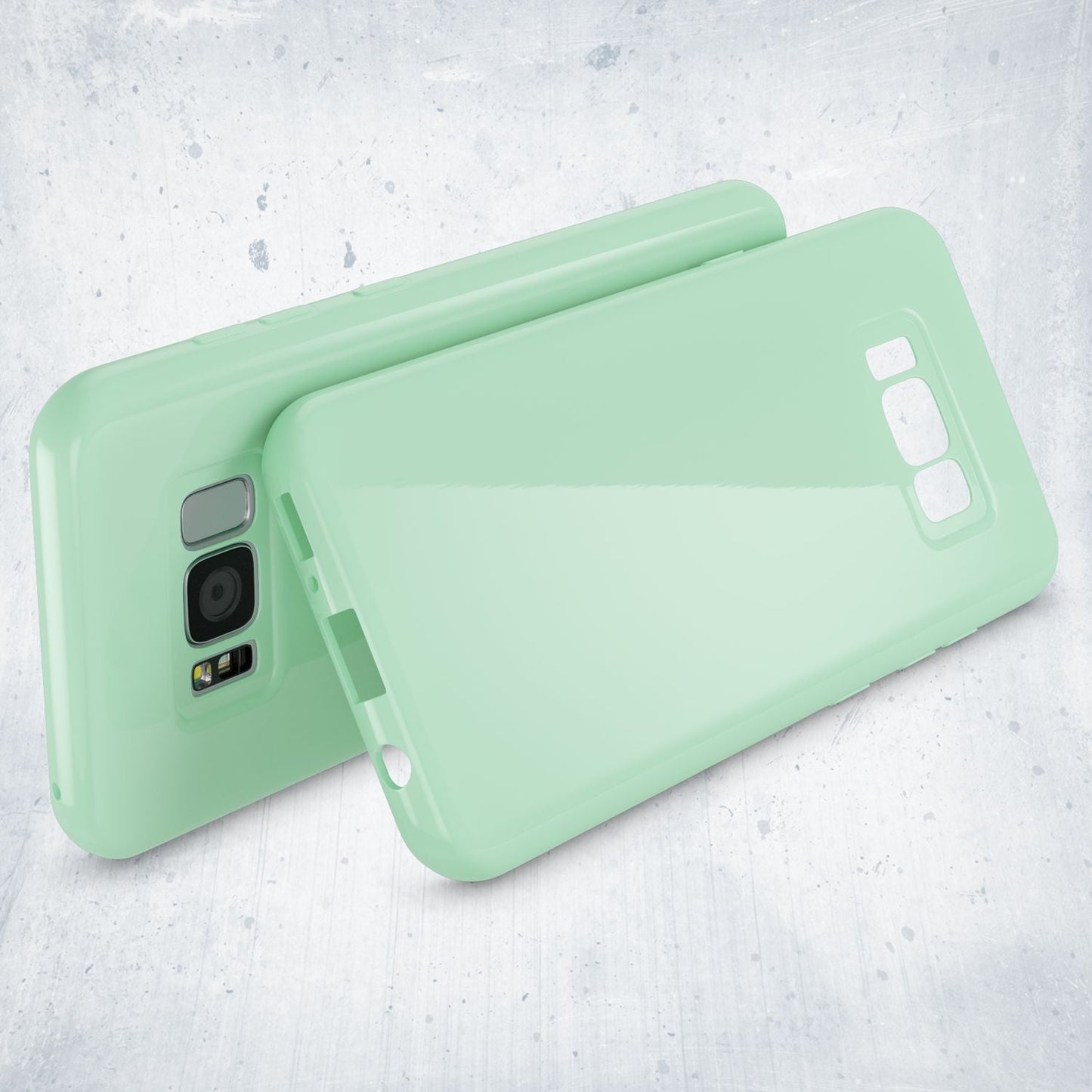 NALIA Handyhülle kompatibel mit Samsung Galaxy S8 Plus, Jelly Case Schutzhülle Ultra-Slim Silikon Back-Cover, Dünne Gummi Hülle Handy-Tasche Schale, Smart-Phone Bumper Skin Etui