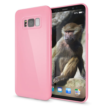 NALIA Handyhülle kompatibel mit Samsung Galaxy S8, Jelly Case Schutzhülle Ultra-Slim Silikon Back-Cover, Dünne Gummi Hülle Handy-Tasche Schale, Smart-Phone Bumper Skin Etui