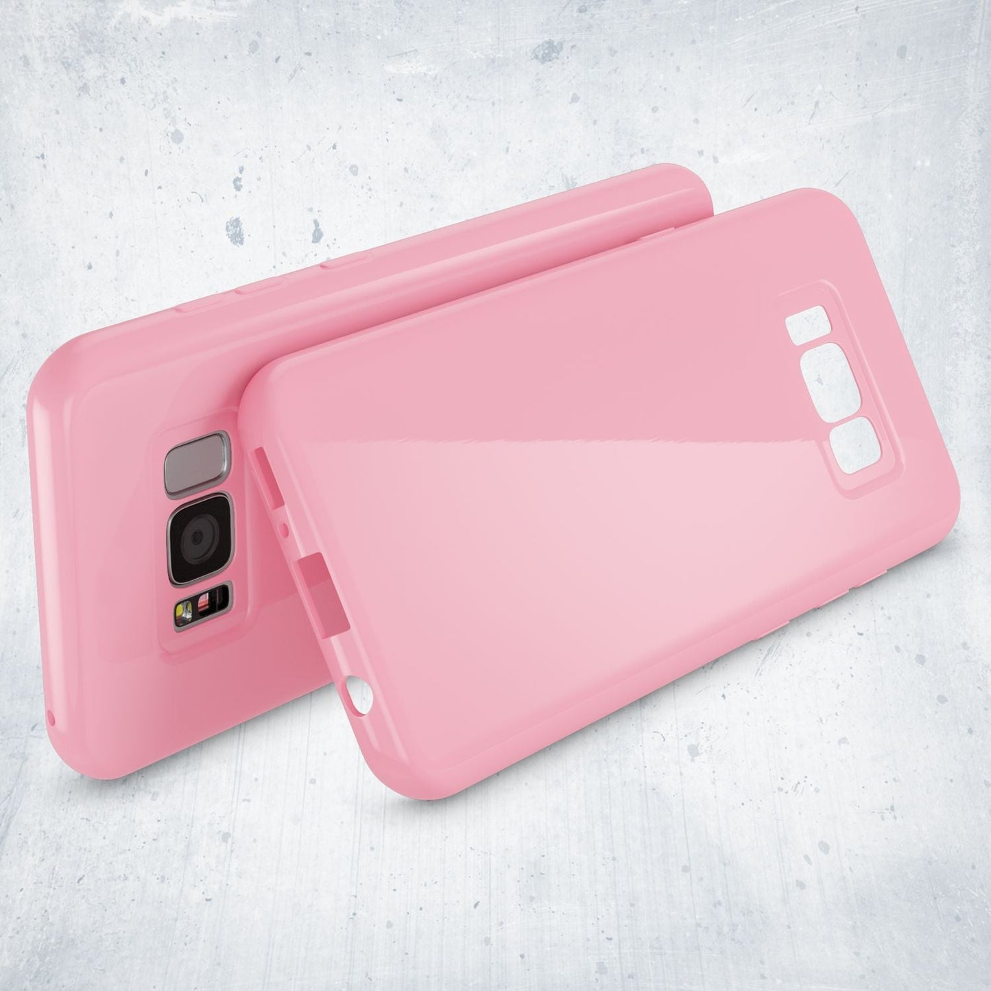 NALIA Handyhülle kompatibel mit Samsung Galaxy S8 Plus, Jelly Case Schutzhülle Ultra-Slim Silikon Back-Cover, Dünne Gummi Hülle Handy-Tasche Schale, Smart-Phone Bumper Skin Etui