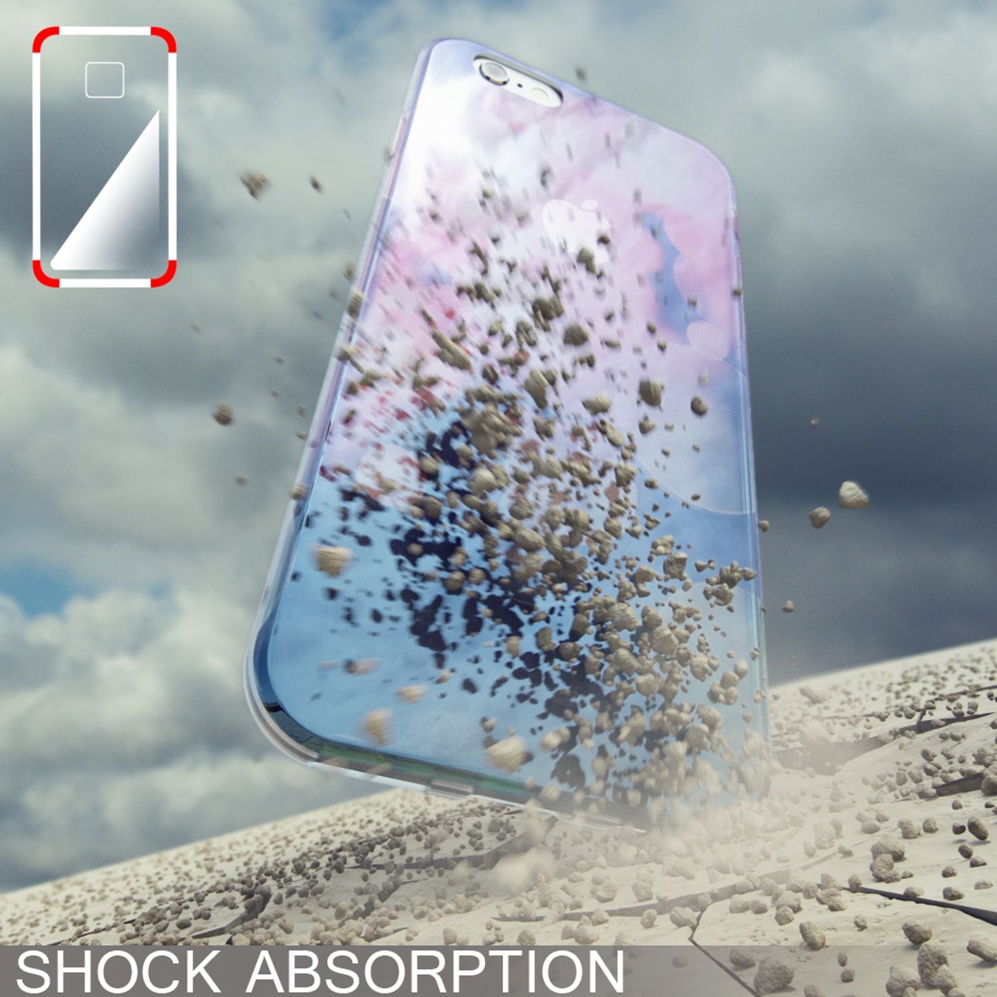NALIA Handyhülle kompatibel mit iPhone 6 6S, Motiv Glitzer Design Slim Silikon Case Cover, Crystal Schutzhülle Dünn Durchsichtig, Handy-Tasche Hülle Backcover Bumper Etui