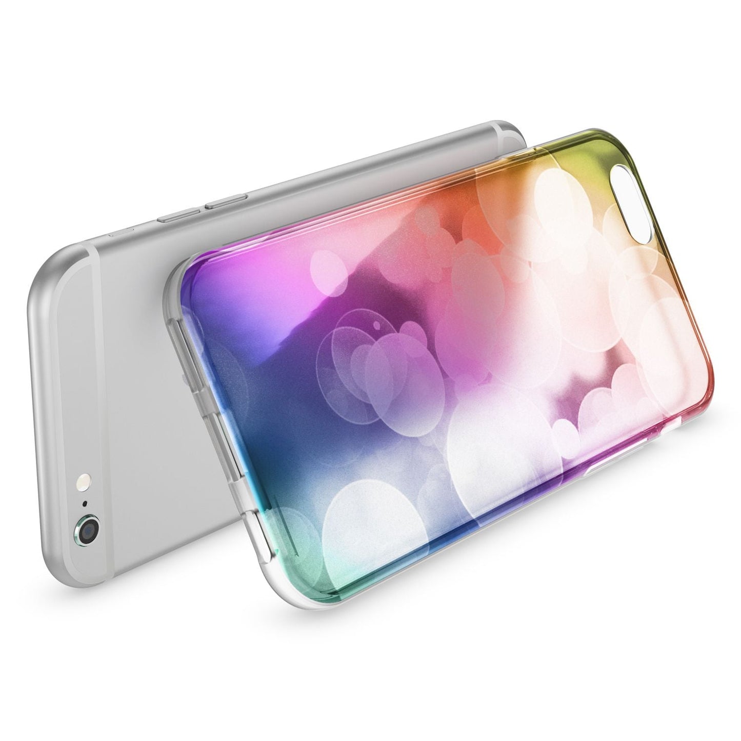 NALIA Handyhülle kompatibel mit iPhone 6 6S, Motiv Glitzer Design Slim Silikon Case Cover, Crystal Schutzhülle Dünn Durchsichtig, Handy-Tasche Hülle Backcover Bumper Etui