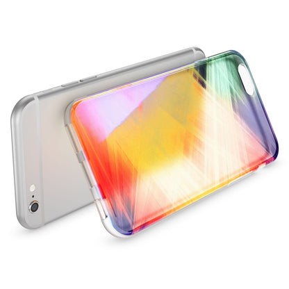 NALIA Handyhülle kompatibel mit iPhone 6 6S, Motiv Glitzer Design Slim Silikon Case Cover, Crystal Schutzhülle Dünn Durchsichtig, Handy-Tasche Hülle Backcover Bumper Etui