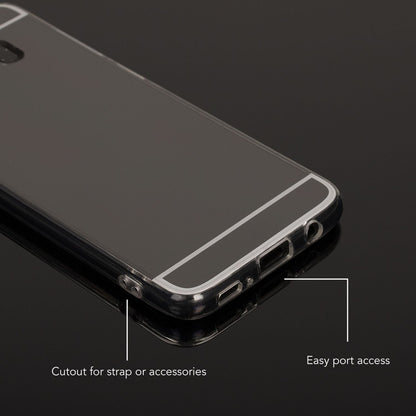 NALIA Spiegel Hülle kompatibel mit Samsung Galaxy S8, Ultra-Slim Mirror Case TPU Silikon Handyhülle, Dünne Schutzhülle Back-Cover verspiegelt, Handy-Tasche Bumper Smart-Phone Etui