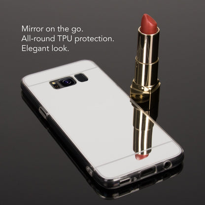 NALIA Spiegel Hülle kompatibel mit Samsung Galaxy S8, Ultra-Slim Mirror Case TPU Silikon Handyhülle, Dünne Schutzhülle Back-Cover verspiegelt, Handy-Tasche Bumper Smart-Phone Etui